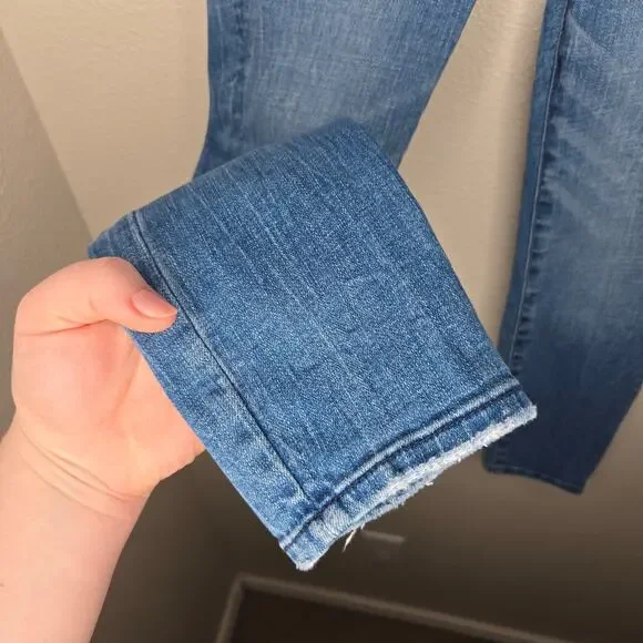 ABERCROMBIE & FITCH The Super Skinny Ankle High Rise Embroidered Size 24/00 - Picture 9 of 10